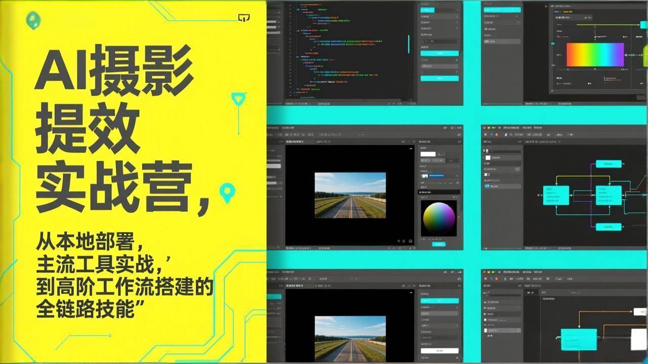 （17393期）AI+摄影提效实战营，从本地部署，主流工具实战，到高阶工作流搭建的全链路技能-凡人轻创