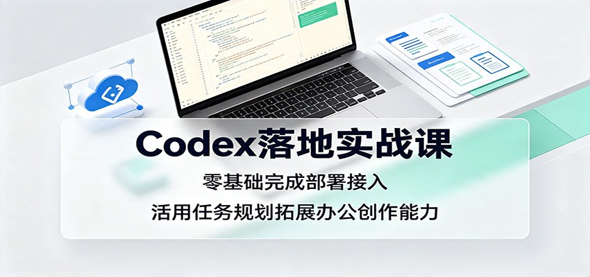 Codex落地实战课:零基础完成部署接入,活用任务规划拓展办公创作能力 Codex落地实战课:零基础完成部署接入,活用任务规划拓展办公创作能力