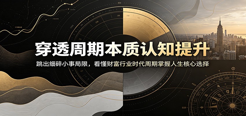 穿透周期本质认知提升:跳出细碎小事局限,看懂财富行业时代周期掌握人生核心选择-凡人轻创
