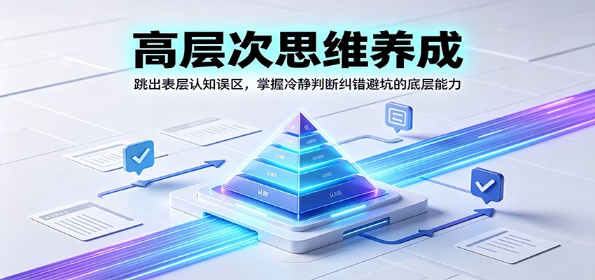 高层次思维养成:跳出表层认知误区,掌握冷静判断纠错避坑的底层能力 高层次思维养成:跳出表层认知误区,掌握冷静判断纠错避坑的底层能力