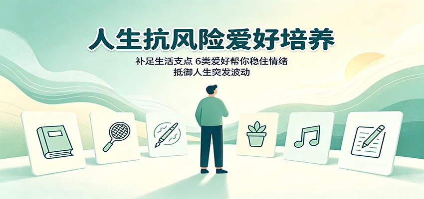 人生抗风险爱好培养:补足生活支点,6类爱好帮你稳住情绪,抵御人生突发波动-凡人轻创