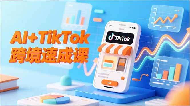 （16745期）AI+TikTok跨境速成课，智能翻译、店铺定位、流程拆解，7天高效上线运营-凡人轻创