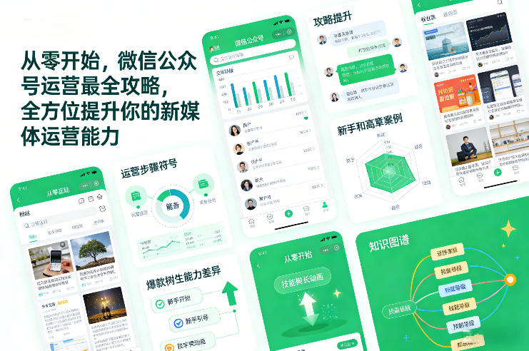 从零开始,微信公众号运营最全攻略,全方位提升你的新媒体运营能力-凡人轻创