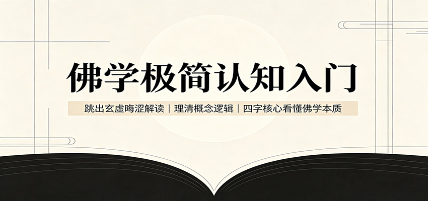 佛学极简认知入门：跳出玄虚晦涩解读，理清概念逻辑，四字核心看懂佛学本质-凡人轻创