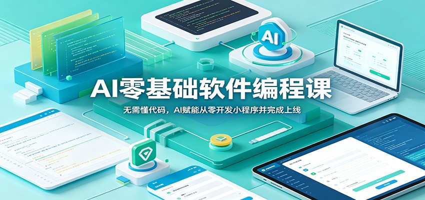 AI零基础软件编程课：无需懂代码，AI赋能从零开发小程序并完成上线-凡人轻创