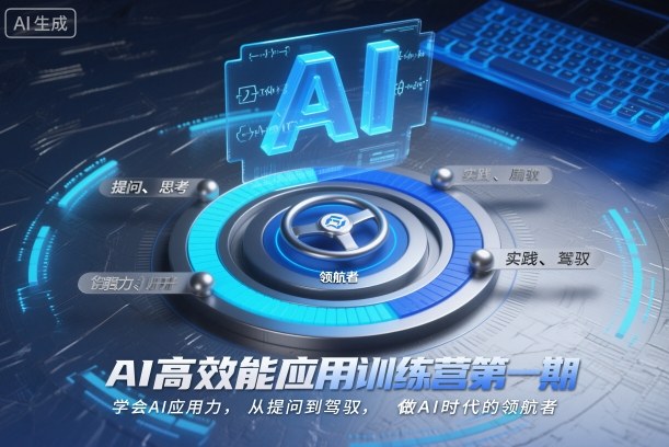 AI高效能应用训练营第一期，学会AI应用力，从提问到驾驭，做AI时代的领航者（更新）-凡人轻创