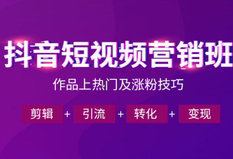 抖音短视频运营班，一门课学会作品上热门及涨粉技巧，引流转化剪辑变现（2026年5月）-凡人轻创