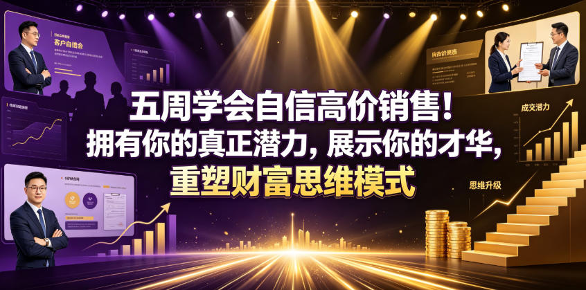 五周学会自信高价销售！拥有你的真正潜力，展示你的才华，重塑财富思维模式【原创双语字幕】-凡人轻创