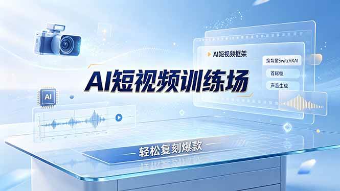 (19137期)老陈AI短视频训练场:AI短视频框架+换背景SwitchXAI+首尾帧+声音生成,轻松复刻爆款-凡人轻创