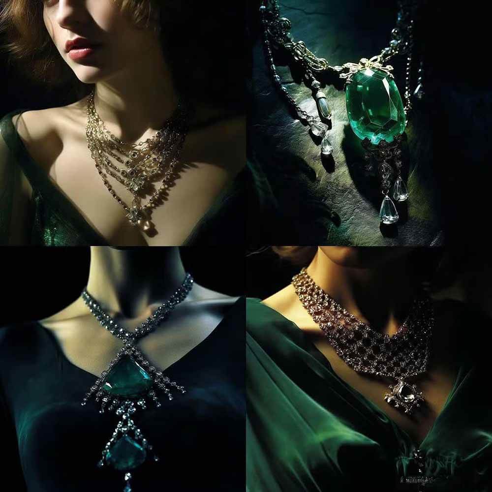 (17272期)460+专业Midjourney珠宝摄影AI提示词+成效果图,戒指/项链/耳环/手链/宝石/及奢侈配饰等全品类 (17272期)460+专业Midjourney珠宝摄影AI提示词+成效果图,戒指/项链/耳环/手链/宝石/及奢侈配饰等全品类