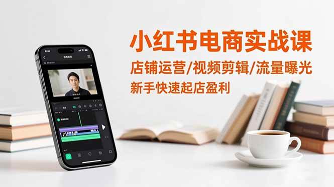 （16536期）小红书电商实战课：店铺运营/视频剪辑/流量曝光，新手快速起店盈利-凡人轻创