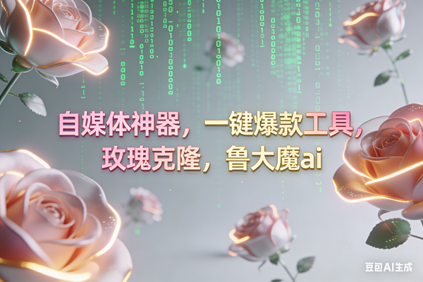 （16957期）ai鲁大魔，自媒体必备的软件，玫瑰克隆神器，一键爆款，详细教程-凡人轻创