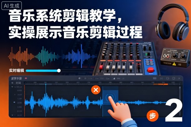 音乐系统剪辑教学，实操展示音乐剪辑过程-凡人轻创