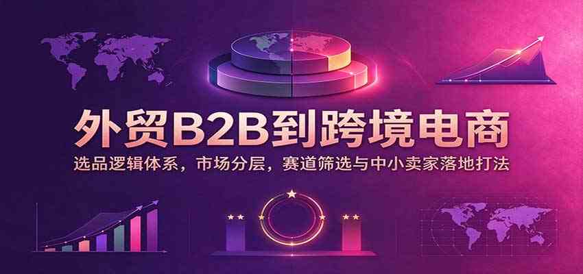 外贸B2B到跨境电商：选品逻辑体系，市场分层，赛道筛选与中小卖家落地打法-凡人轻创