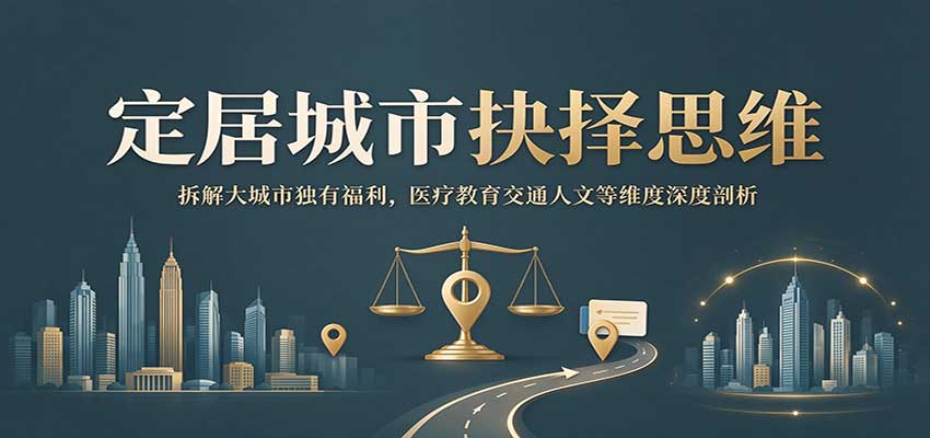 定居城市抉择思维:拆解大城市独有福利,医疗教育交通人文等维度深度剖析-凡人轻创