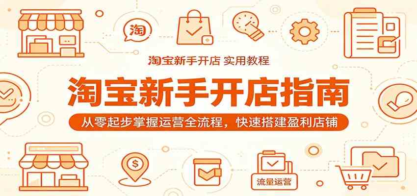 淘宝新手开店指南：从零起步掌握运营全流程，快速搭建盈利店铺-凡人轻创