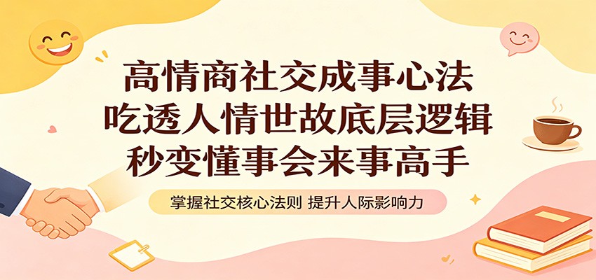 高情商社交成事心法:吃透人情世故底层逻辑,秒变懂事会来事高手 高情商社交成事心法:吃透人情世故底层逻辑,秒变懂事会来事高手