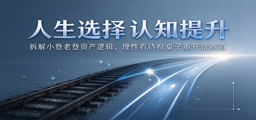 人生选择认知提升：拆解小登老登资产逻辑，理性看待掀桌子重开新赛道-凡人轻创