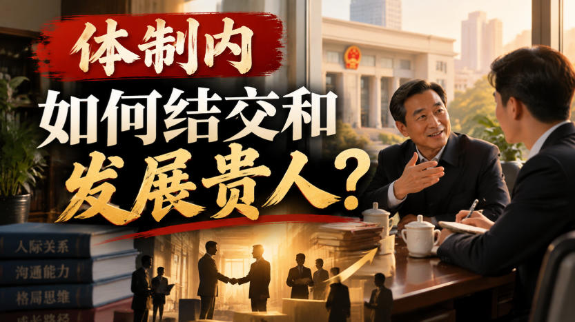 某公众号付费文章：体制内，如何结交和发展贵人?-凡人轻创