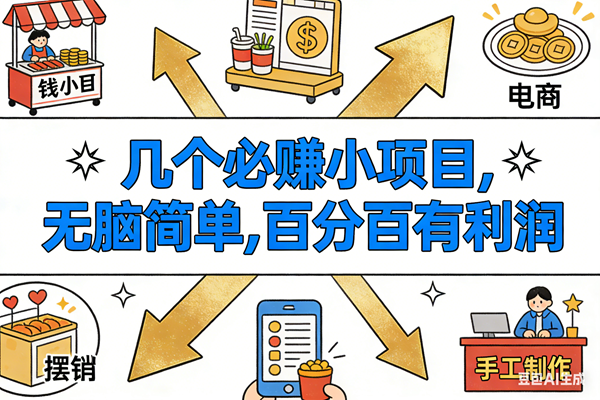（16956期）9个必赚小项目，无脑简单，百分百有利润，副业首选，日入200+-凡人轻创