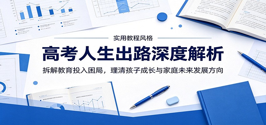 高考人生出路深度解析：拆解教育投入困局，理清孩子成长与家庭未来发展方向-凡人轻创