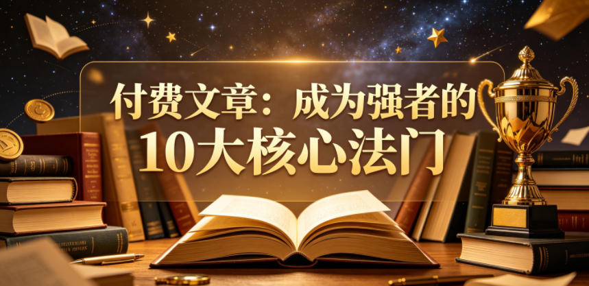 付费文章：成为强者的10大核心法门-凡人轻创