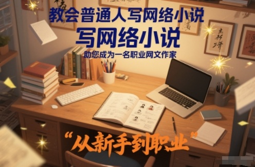 教会普通人写网络小说，助您成为一名职业网文作家-凡人轻创