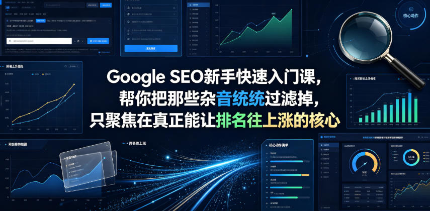 Google SEO新手快速入门课，帮你把那些杂音统统过滤掉，只聚焦在真正能让排名往上涨的核心动作【原创双语字幕】-凡人轻创