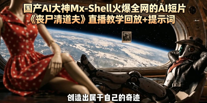 国产AI大神Mx-Shell火爆全网的AI短片《丧尸清道夫》直播教学回放+提示词-凡人轻创