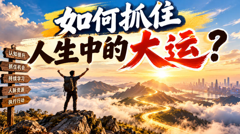 某公众号付费文章:如何抓住人生中的大运?-凡人轻创