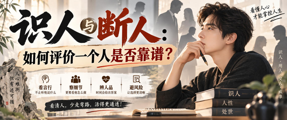 付费文章:识人与断人:如何评价一个人是否靠谱?-凡人轻创