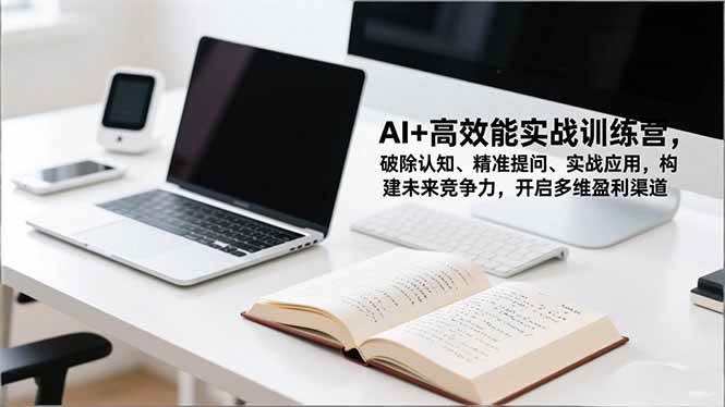 （16635期）AI+高效能实战训练营，破除认知、精准提问、实战应用，构建未来竞争力，开启多维盈利渠道-凡人轻创