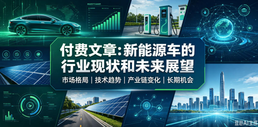 付费文章:新能原车的行业现状和未来展望-凡人轻创