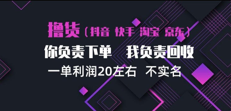 抖音淘宝快手买手项目，一单利润20左右，单号每天下三单，可矩阵【揭秘】-凡人轻创