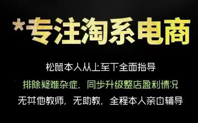 松鼠会电商VIP课程，从基础布局到高阶优化，助你掌握淘宝运营逻辑，提升店铺流量与转化-凡人轻创